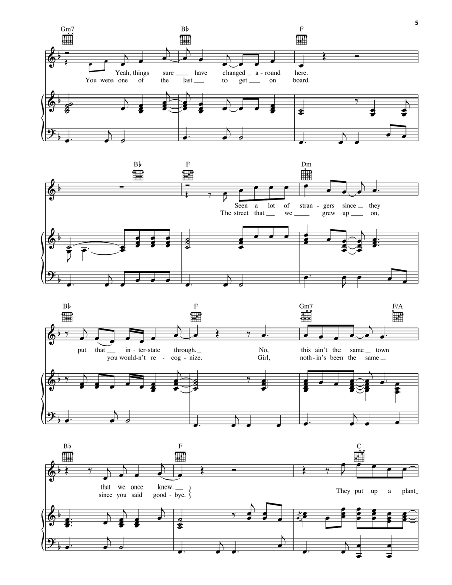 Everything's Changed Everything's Changed Piano, Vocal, Guitar scores gallery preview page 2