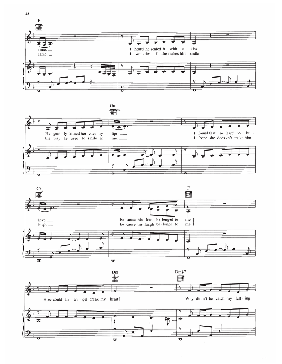 How Could An Angel Break My Heart Piano, Vocal, Guitar scores gallery preview page 2
