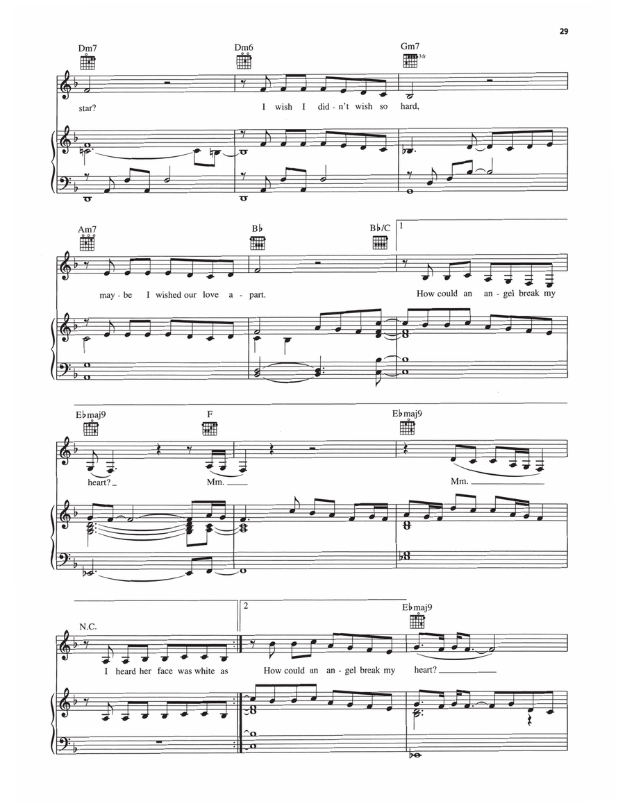 How Could An Angel Break My Heart Piano, Vocal, Guitar scores gallery preview page 3