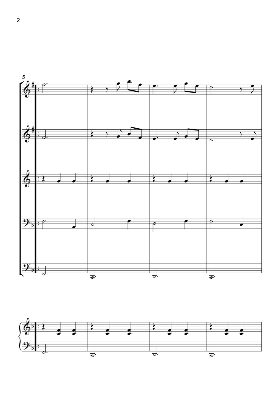 Married Life Married Life Brass Quintet scores gallery preview page 3