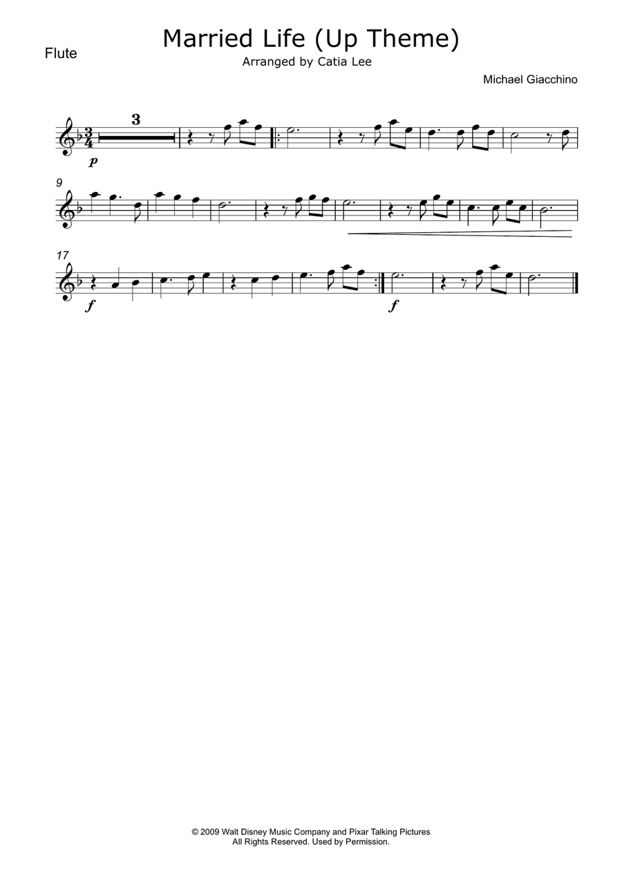 Married Life Married Life Woodwind Quintet scores gallery preview page 5