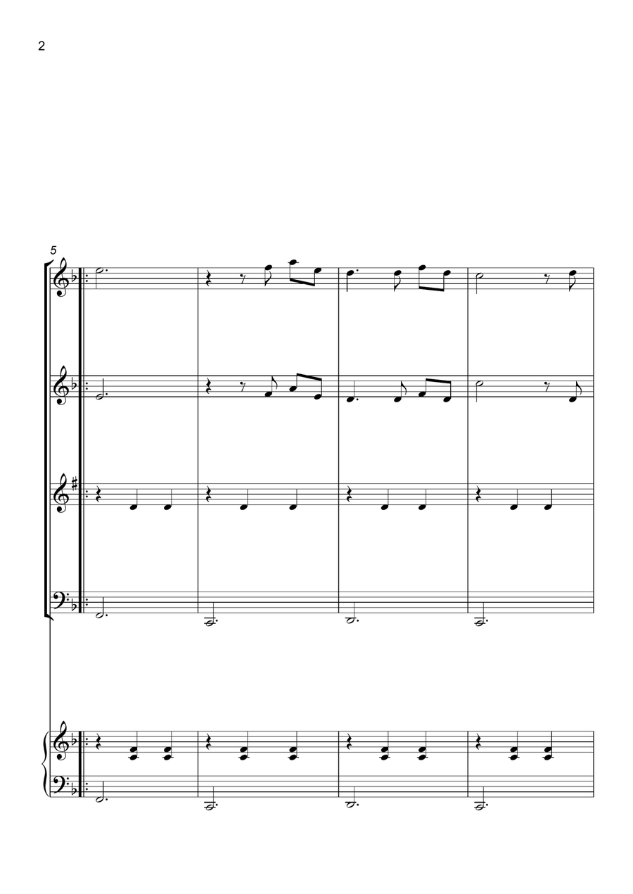 Married Life Married Life Woodwind Quartet scores gallery preview page 3