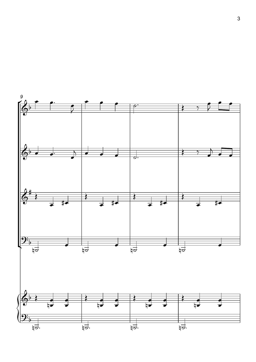 Married Life Married Life Woodwind Quartet scores gallery preview page 4