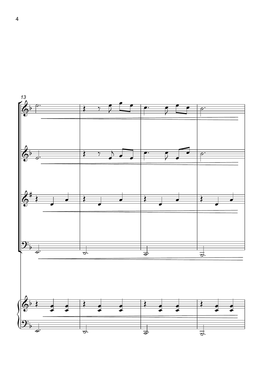 Married Life Married Life Woodwind Quartet scores gallery preview page 5