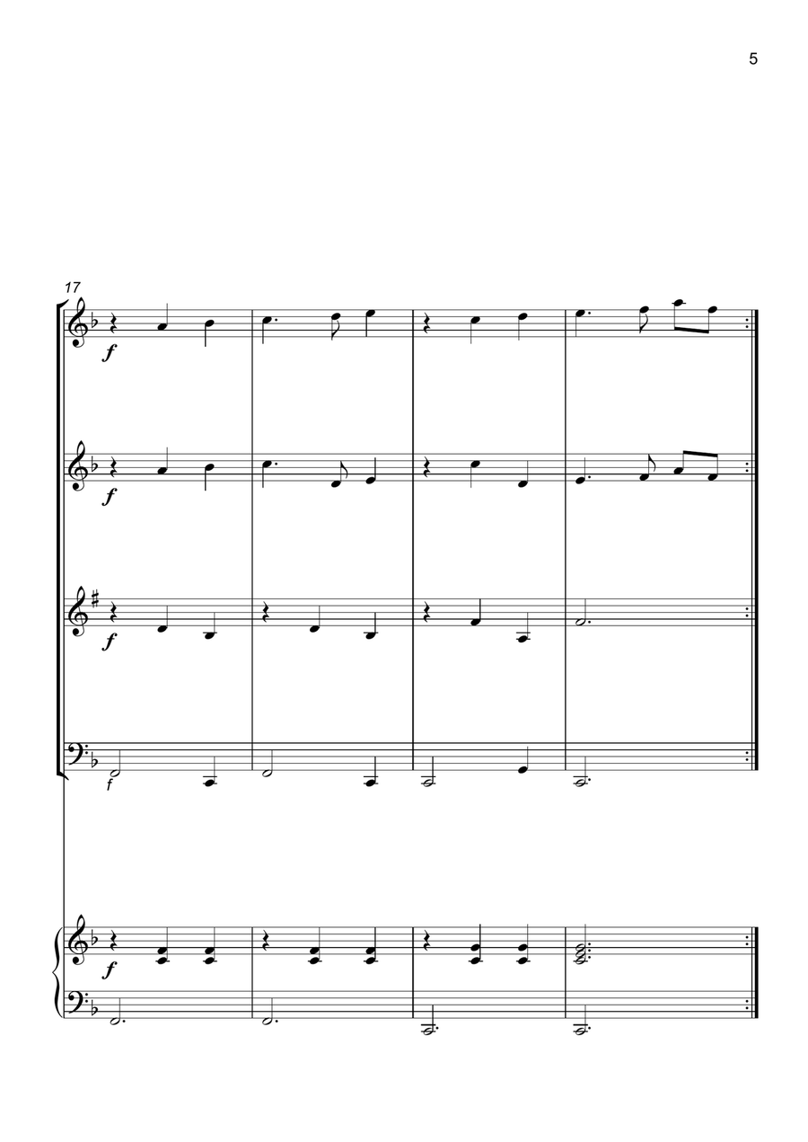 Married Life Married Life Woodwind Quartet scores gallery preview page 6