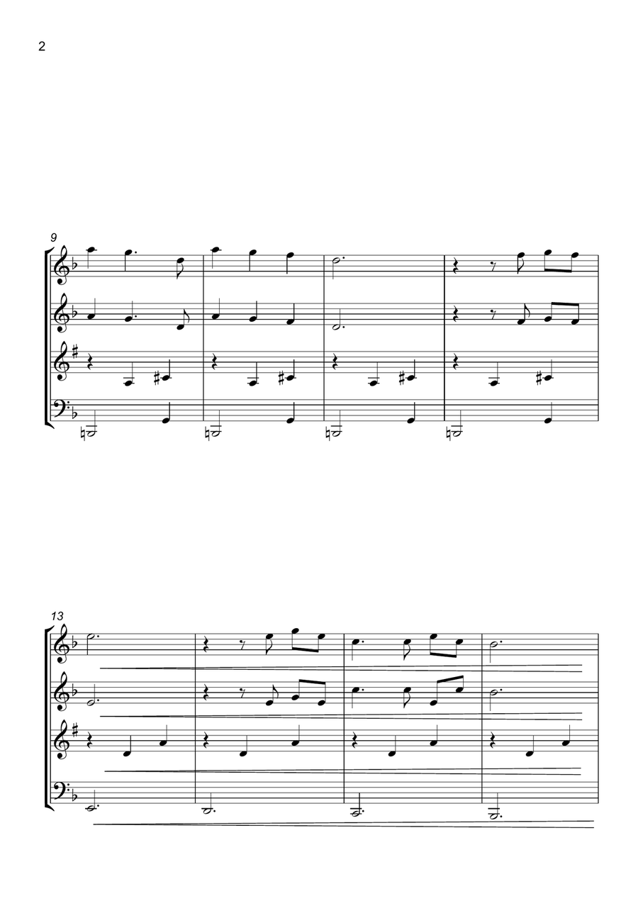Married Life Married Life Woodwind Quartet scores gallery preview page 3