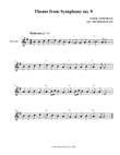 Theme from Symphony no. 9 (Ode to Joy)