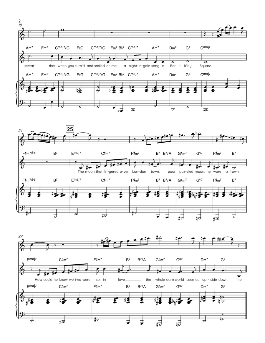 A Nightingale Sang In Berkeley Square Small Ensemble scores gallery preview page 2