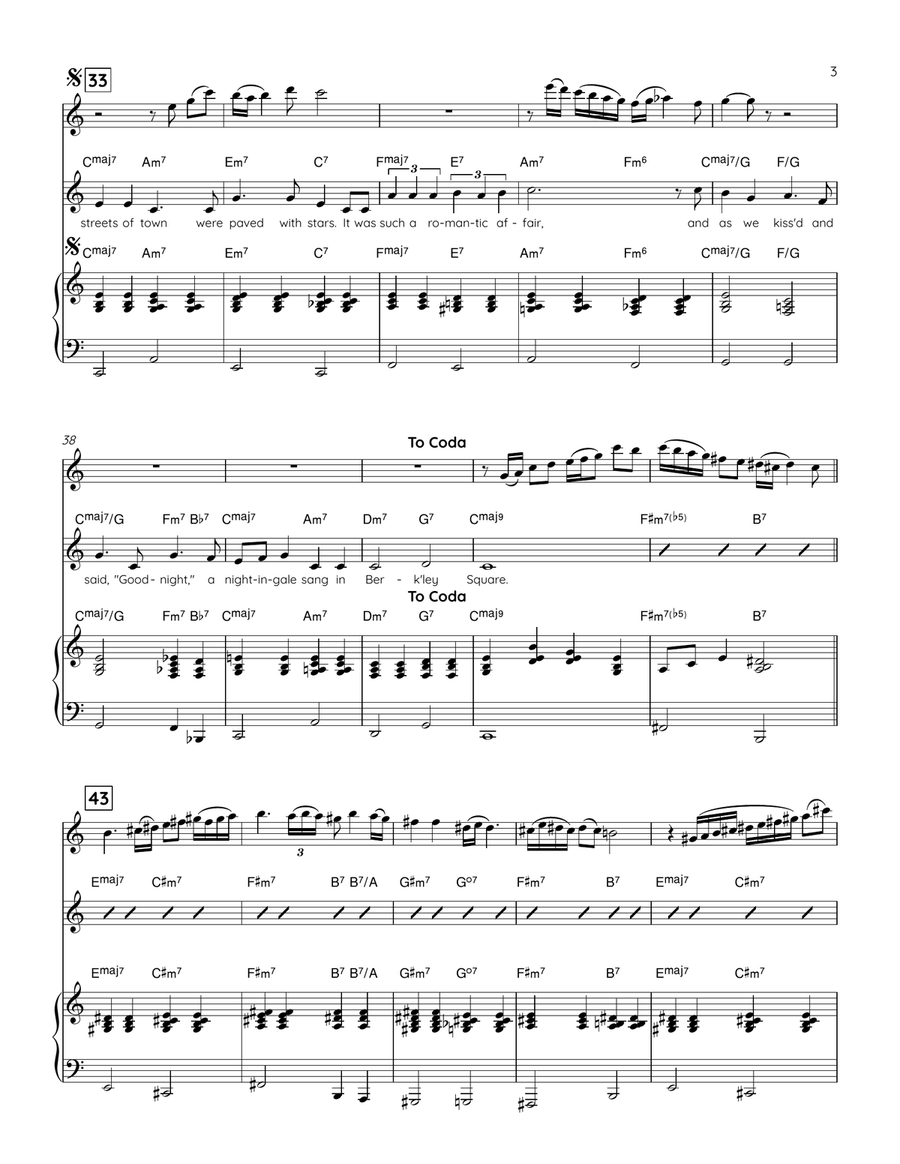 A Nightingale Sang In Berkeley Square Small Ensemble scores gallery preview page 3