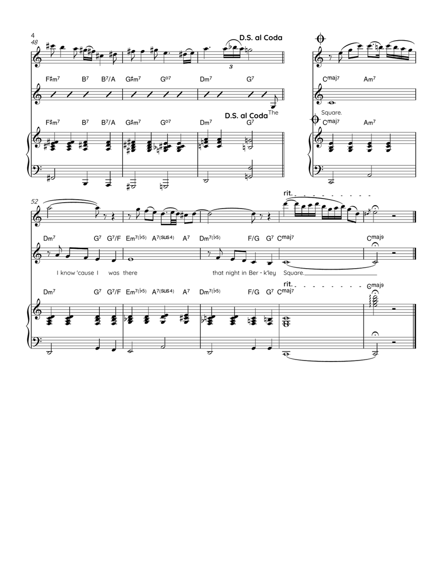 A Nightingale Sang In Berkeley Square Small Ensemble scores gallery preview page 4