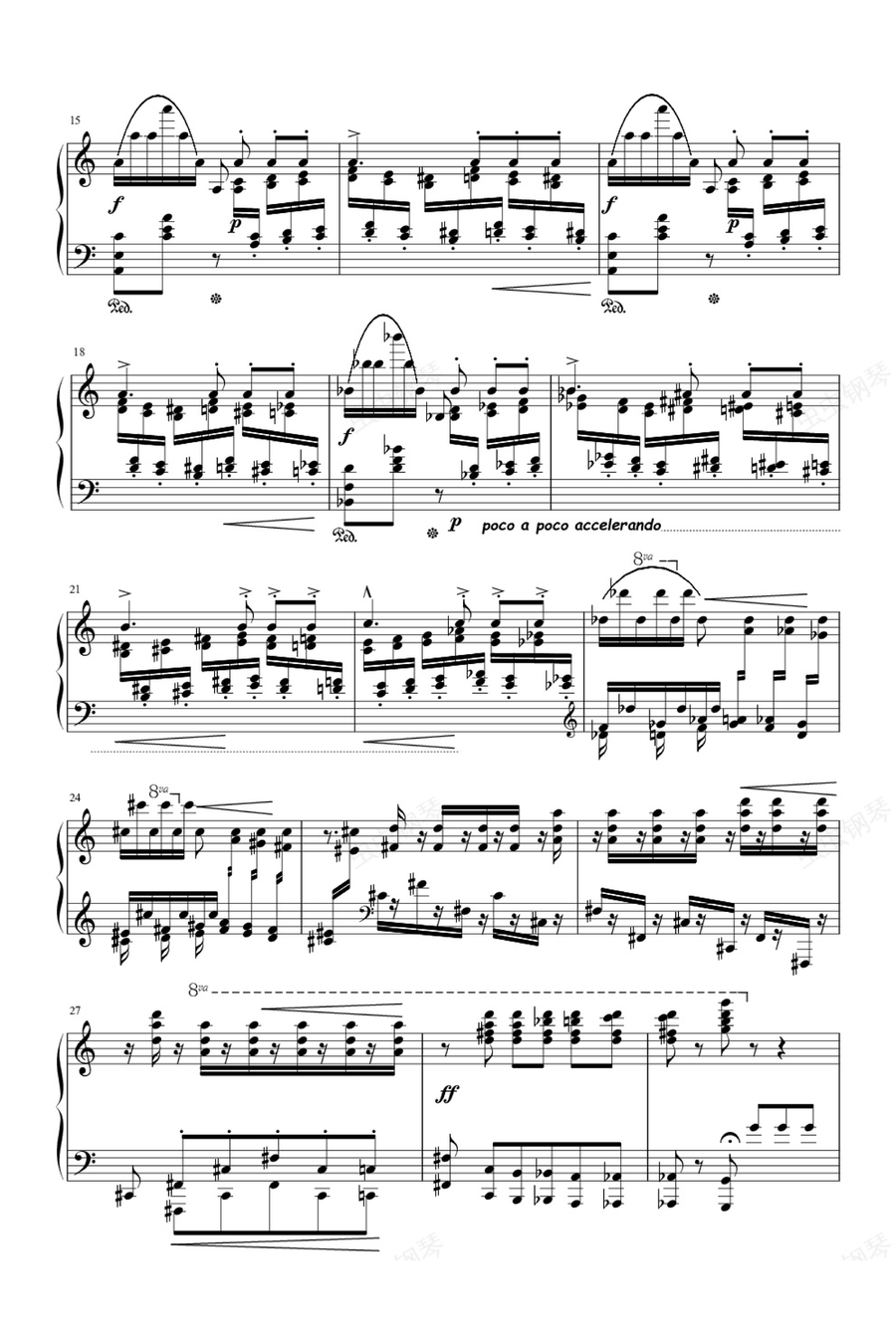 Étude en Douze Exercices No.2 fusées - Franz Liszt Piano Solo scores gallery preview page 2