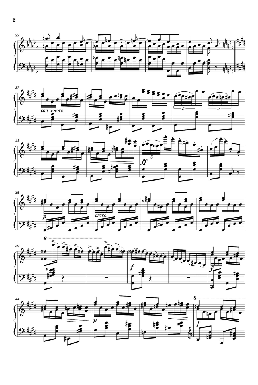 Étude en Douze Exercices No.11 - Franz Liszt Piano Solo scores gallery preview page 2