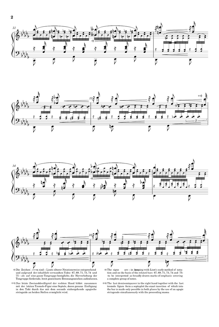 Transcendental Étude No. 12 Chasse Neige - Franz Liszt Piano Solo scores gallery preview page 2