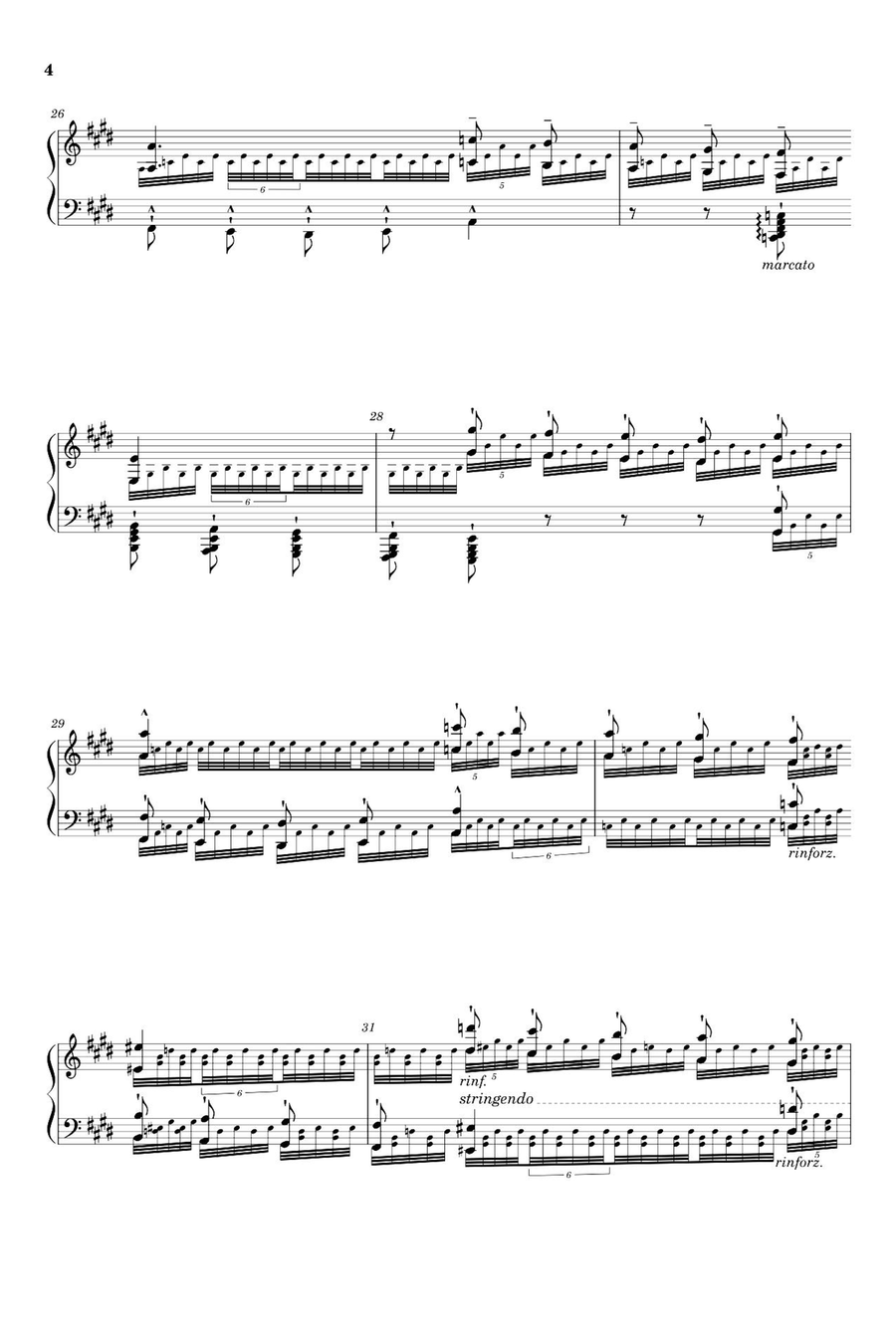 Transcendental Étude No. 12 Chasse Neige - Franz Liszt Piano Solo scores gallery preview page 4