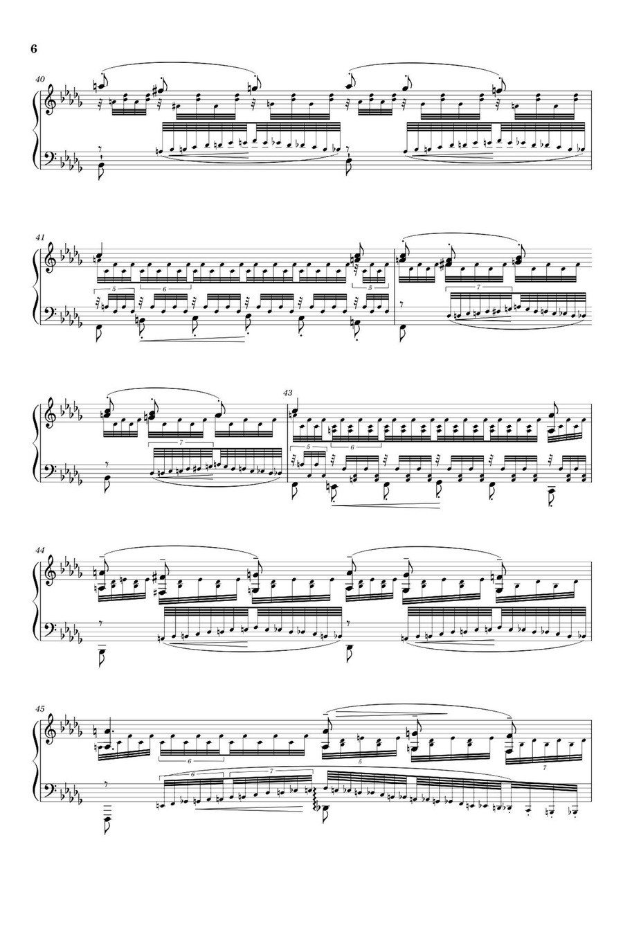 Transcendental Étude No. 12 Chasse Neige - Franz Liszt Piano Solo scores gallery preview page 6