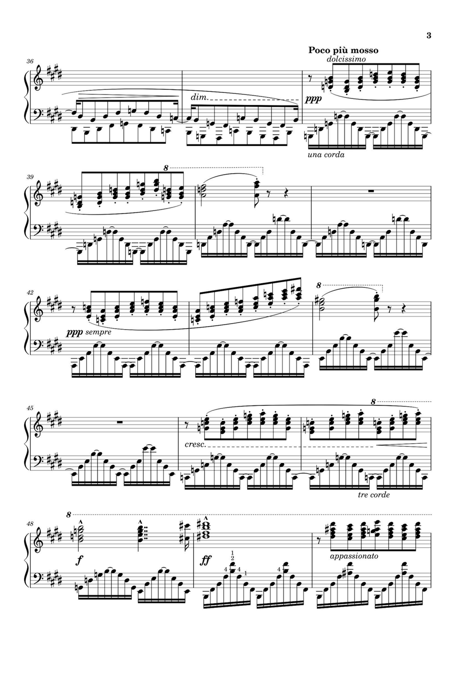 Transcendental Étude No. 11 Harmonies du soir - Franz Liszt Piano Solo scores gallery preview page 3