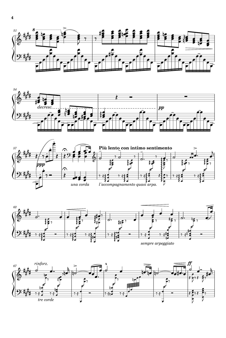 Transcendental Étude No. 11 Harmonies du soir - Franz Liszt Piano Solo scores gallery preview page 4