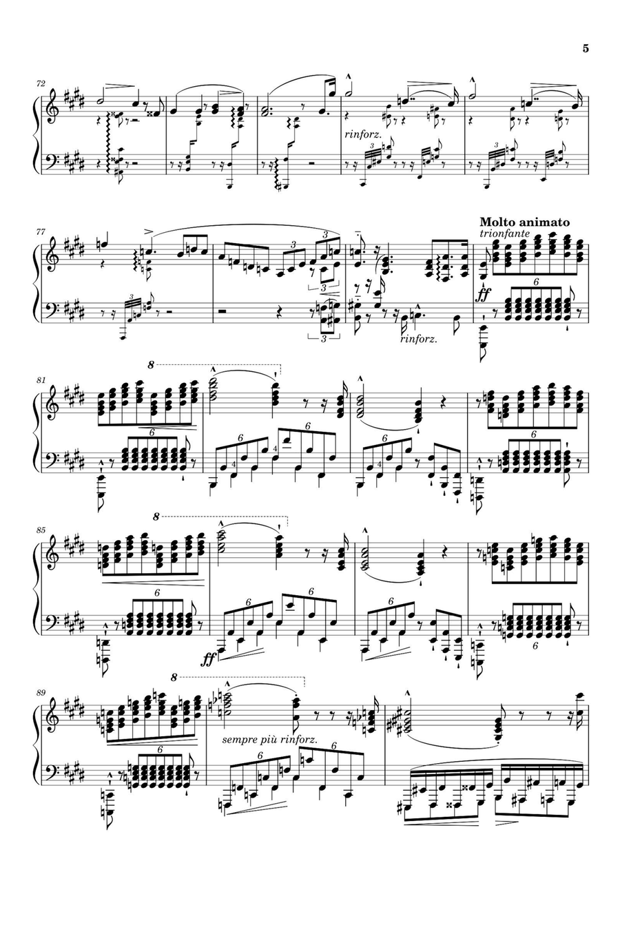Transcendental Étude No. 11 Harmonies du soir - Franz Liszt Piano Solo scores gallery preview page 5