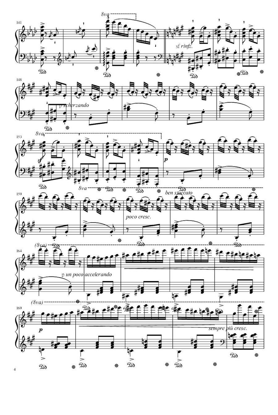 Mephisto Waltz No. 1 S. 514 - Franz Liszt Piano Solo scores gallery preview page 4