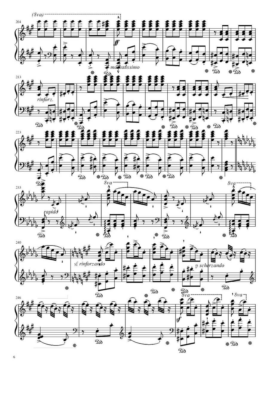 Mephisto Waltz No. 1 S. 514 - Franz Liszt Piano Solo scores gallery preview page 6