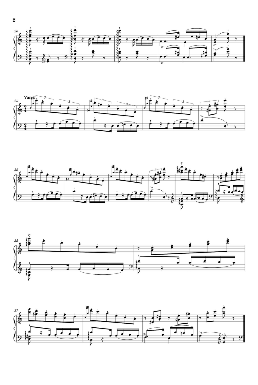 Grandes Études de Paganini No.6 Thèmes et variations - Franz Liszt Piano Solo scores gallery preview page 2