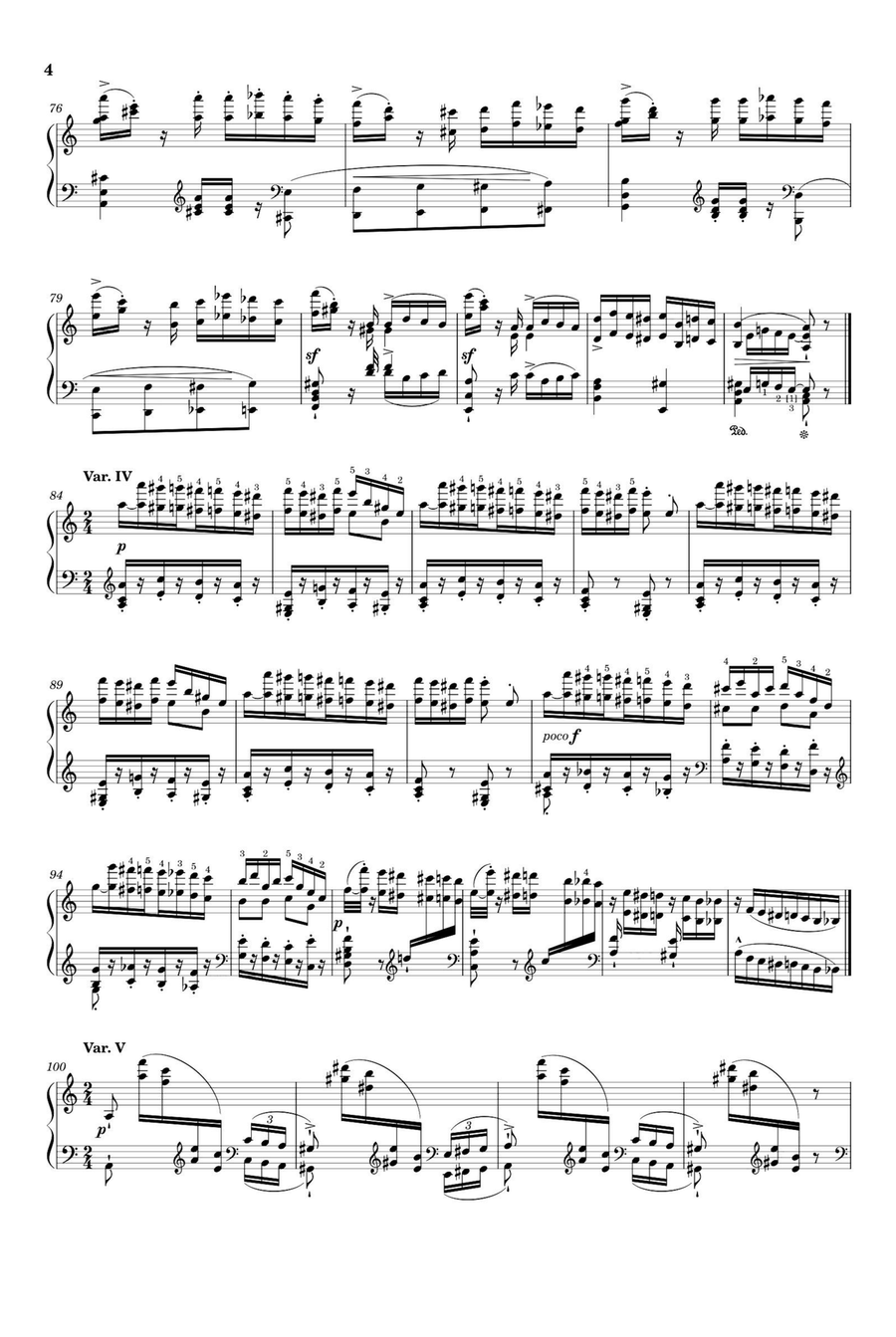Grandes Études de Paganini No.6 Thèmes et variations - Franz Liszt Piano Solo scores gallery preview page 4