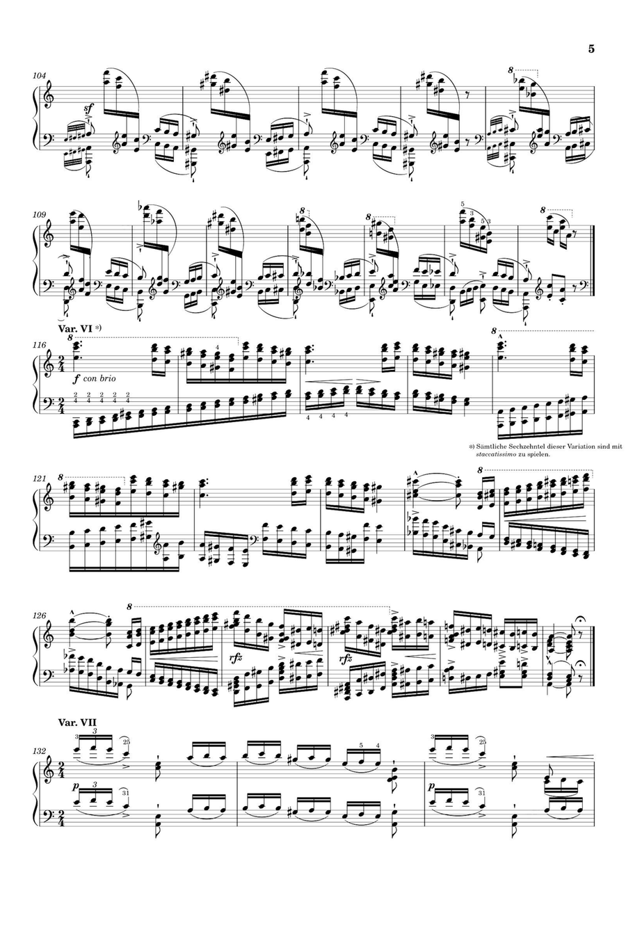 Grandes Études de Paganini No.6 Thèmes et variations - Franz Liszt Piano Solo scores gallery preview page 5