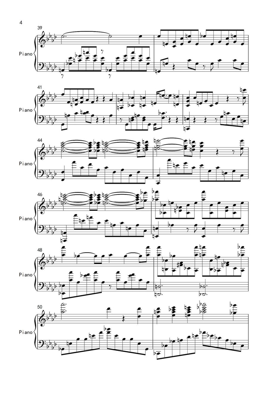 Liebestraum S.541 - Franz Liszt Piano Solo scores gallery preview page 4