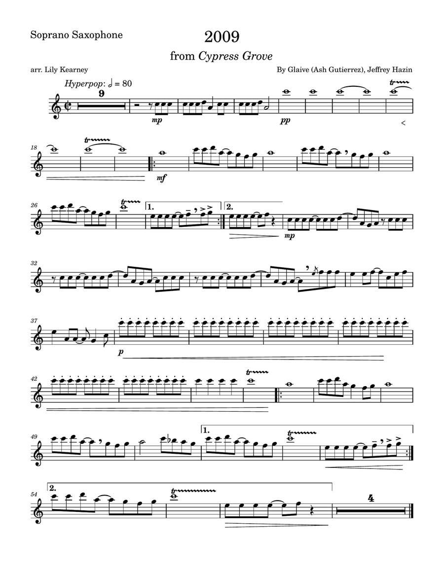 2009 2009 Saxophone Quartet scores gallery preview page 6