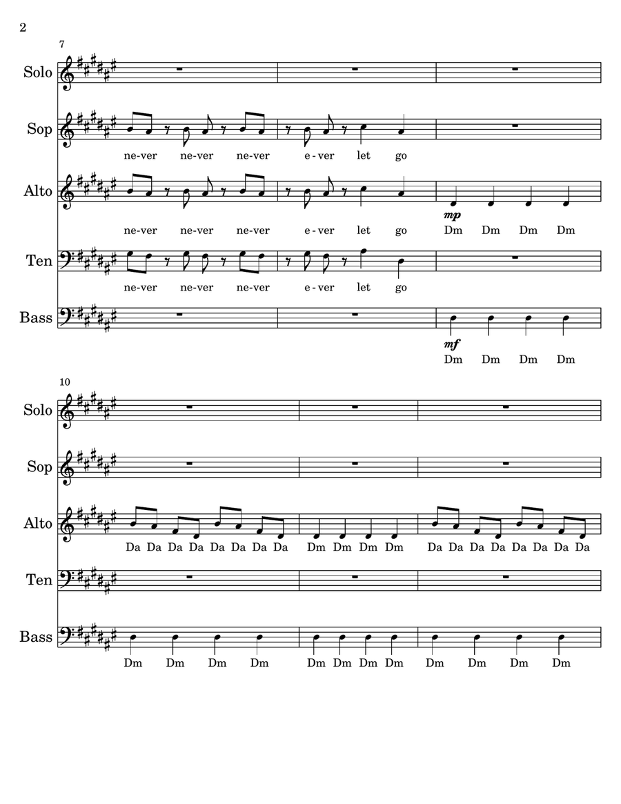 Teeth Teeth 4-Part scores gallery preview page 2
