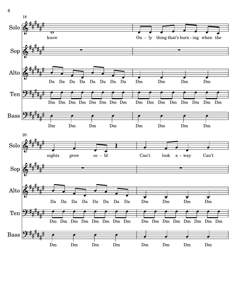 Teeth Teeth 4-Part scores gallery preview page 4