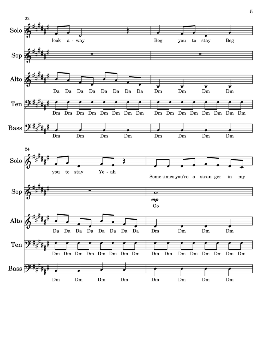Teeth Teeth 4-Part scores gallery preview page 5