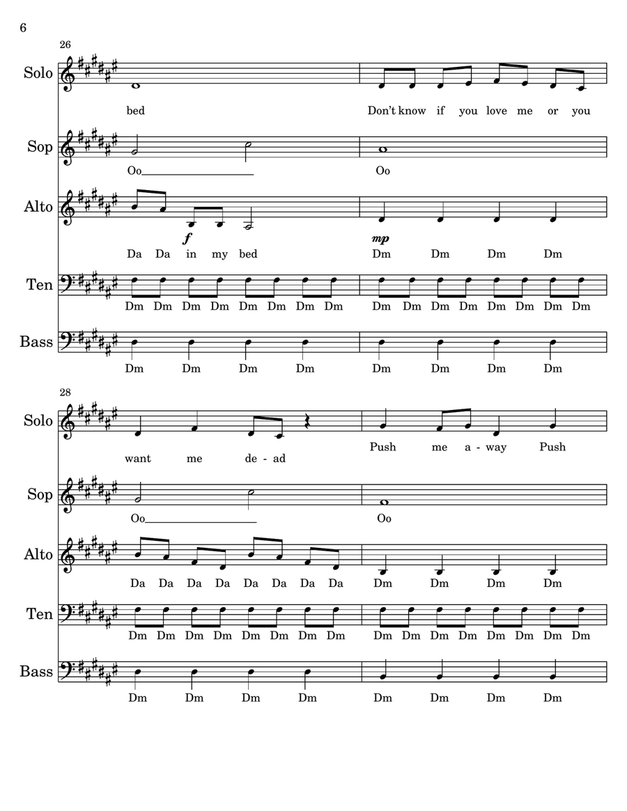 Teeth Teeth 4-Part scores gallery preview page 6