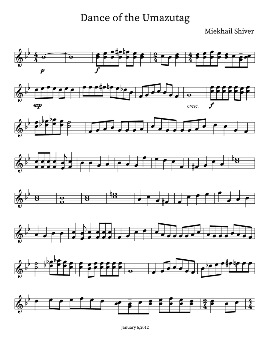 Dance of the Umazutag Dance of the Umazutag Small Ensemble scores gallery preview page 3