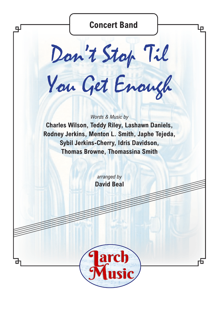 Don't Stop Til You Get Enough Concert Band scores gallery preview page 1