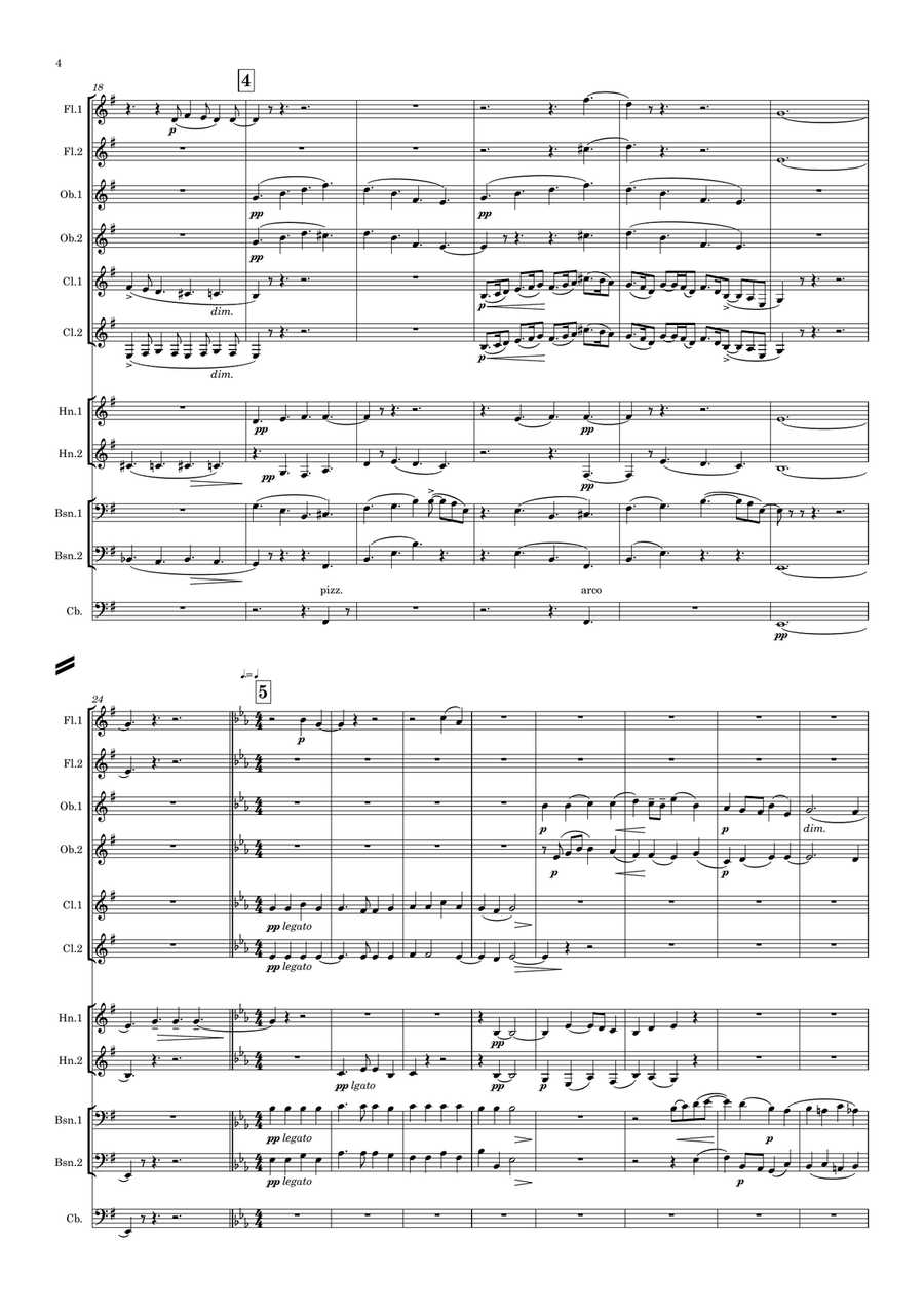 Elgar: Nursery Suite - symphonic wind dectet Woodwind Quintet scores gallery preview page 4
