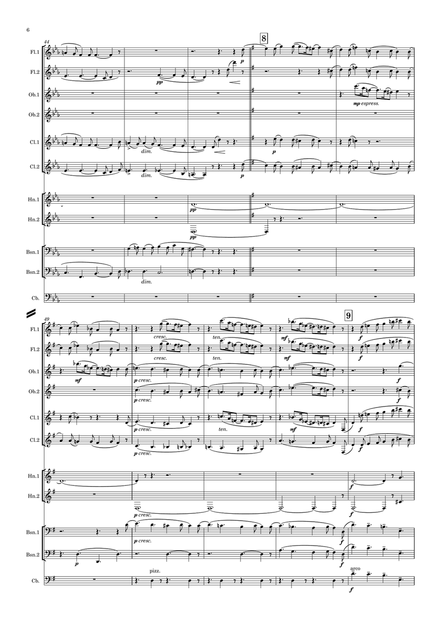 Elgar: Nursery Suite - symphonic wind dectet Woodwind Quintet scores gallery preview page 6