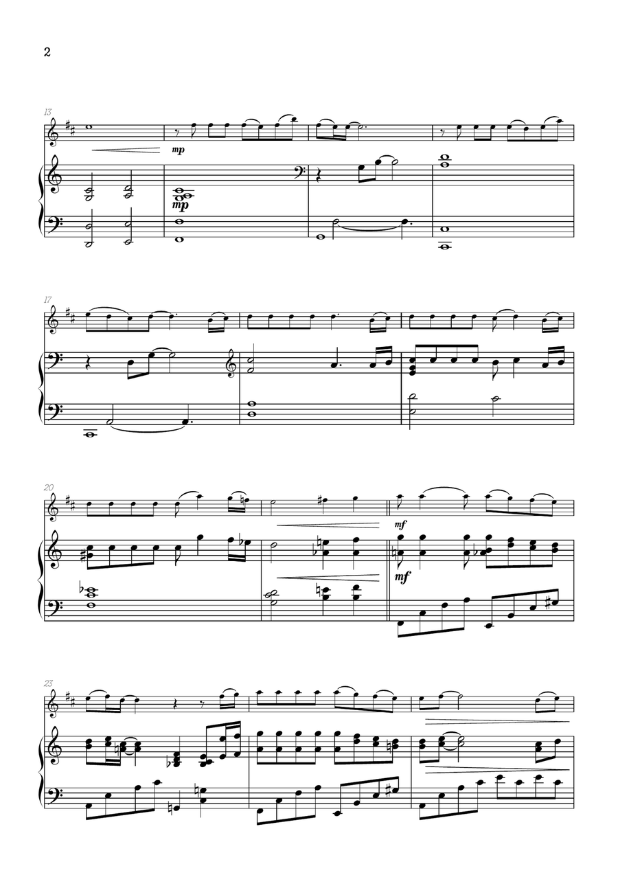 One Summer's Day B-Flat Trumpet scores gallery preview page 2