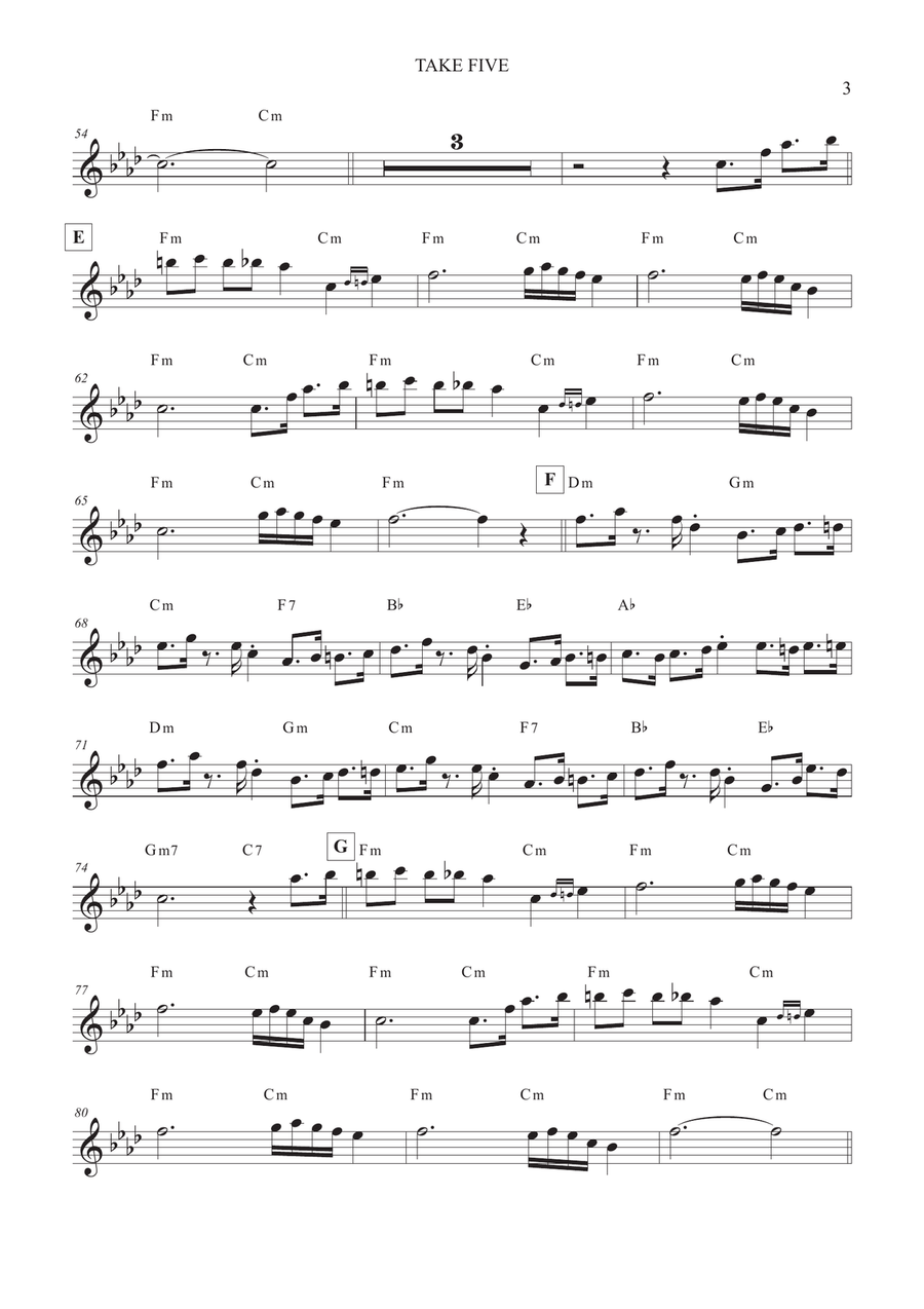 Take Five Take Five Piano scores gallery preview page 3