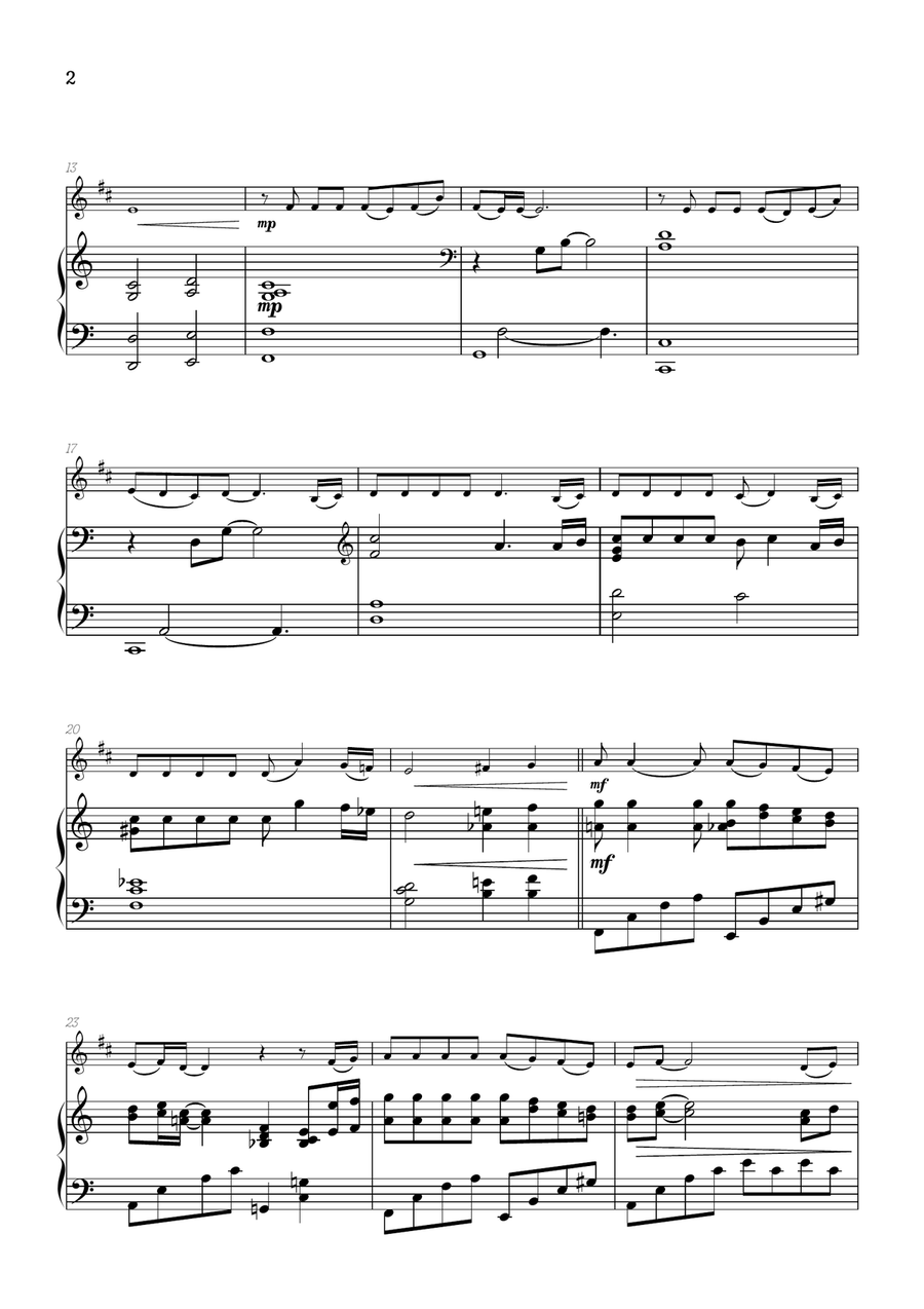 One Summer's Day B-Flat Clarinet scores gallery preview page 2