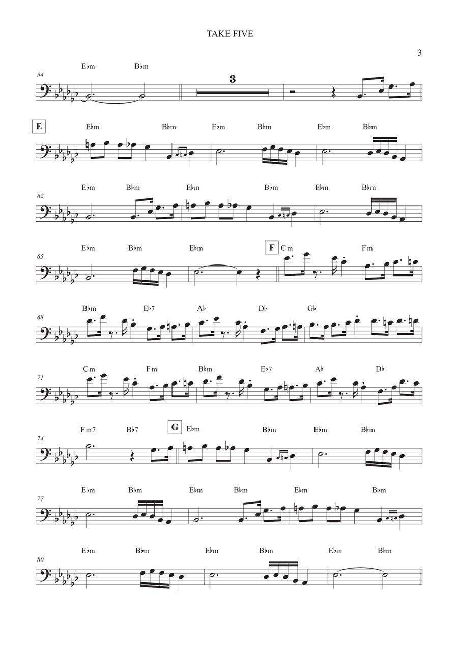 Take Five Take Five Piano scores gallery preview page 3