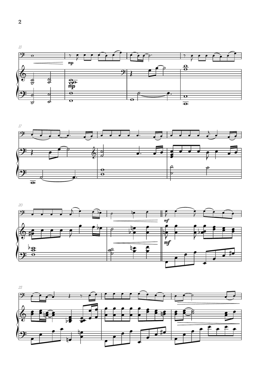 One Summer's Day Bassoon scores gallery preview page 2