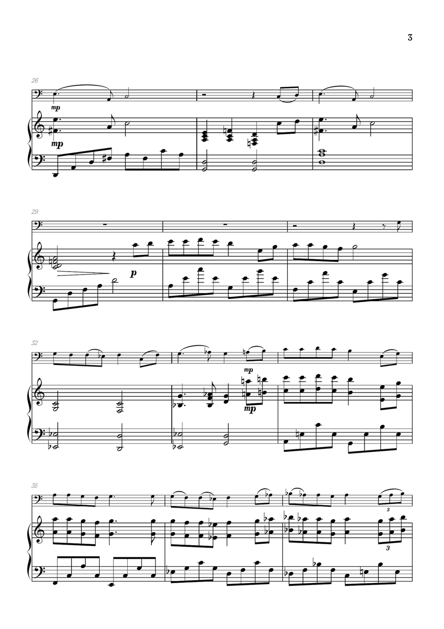 One Summer's Day Bassoon scores gallery preview page 3