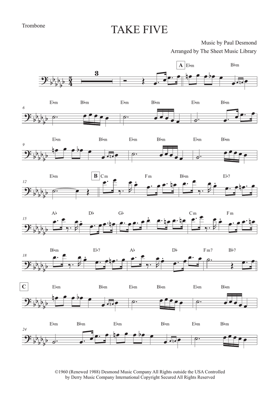Take Five Take Five Piano scores gallery preview page 1