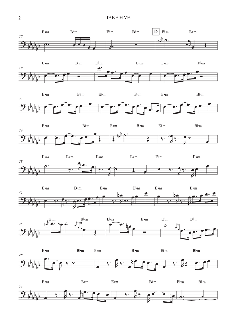 Take Five Take Five Piano scores gallery preview page 2