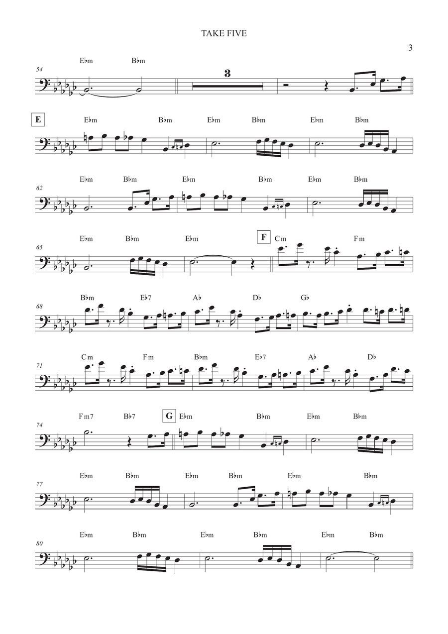 Take Five Take Five Piano scores gallery preview page 3