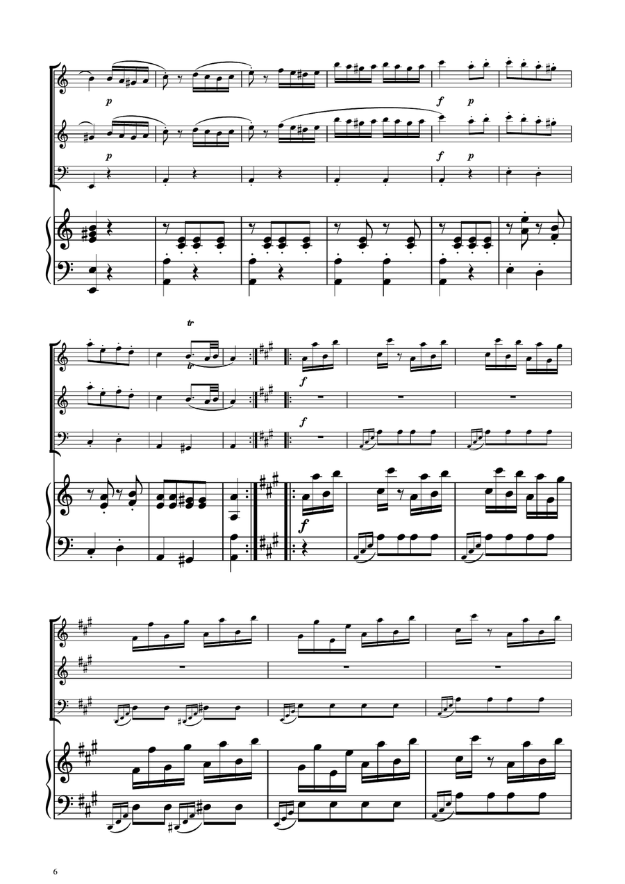 Turkish March - Woodwind Trio Woodwind Trio scores gallery preview page 6