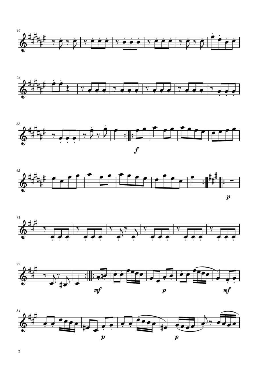 Turkish March - Sax Trio SAT SAT scores gallery preview page 6