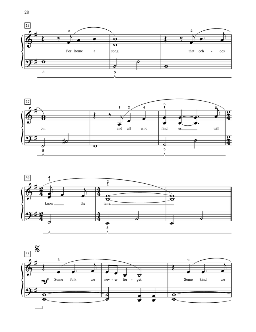 Song Of The Lonely Mountain (from The Hobbit: An Unexpected Journey) Easy Piano scores gallery preview page 3
