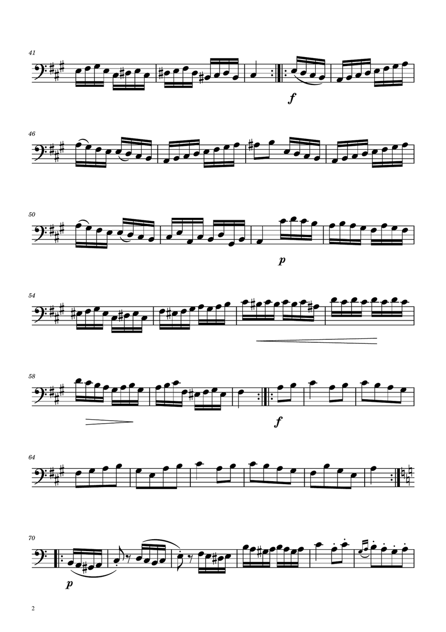 Turkish March - Cello Trio String Trio scores gallery preview page 6
